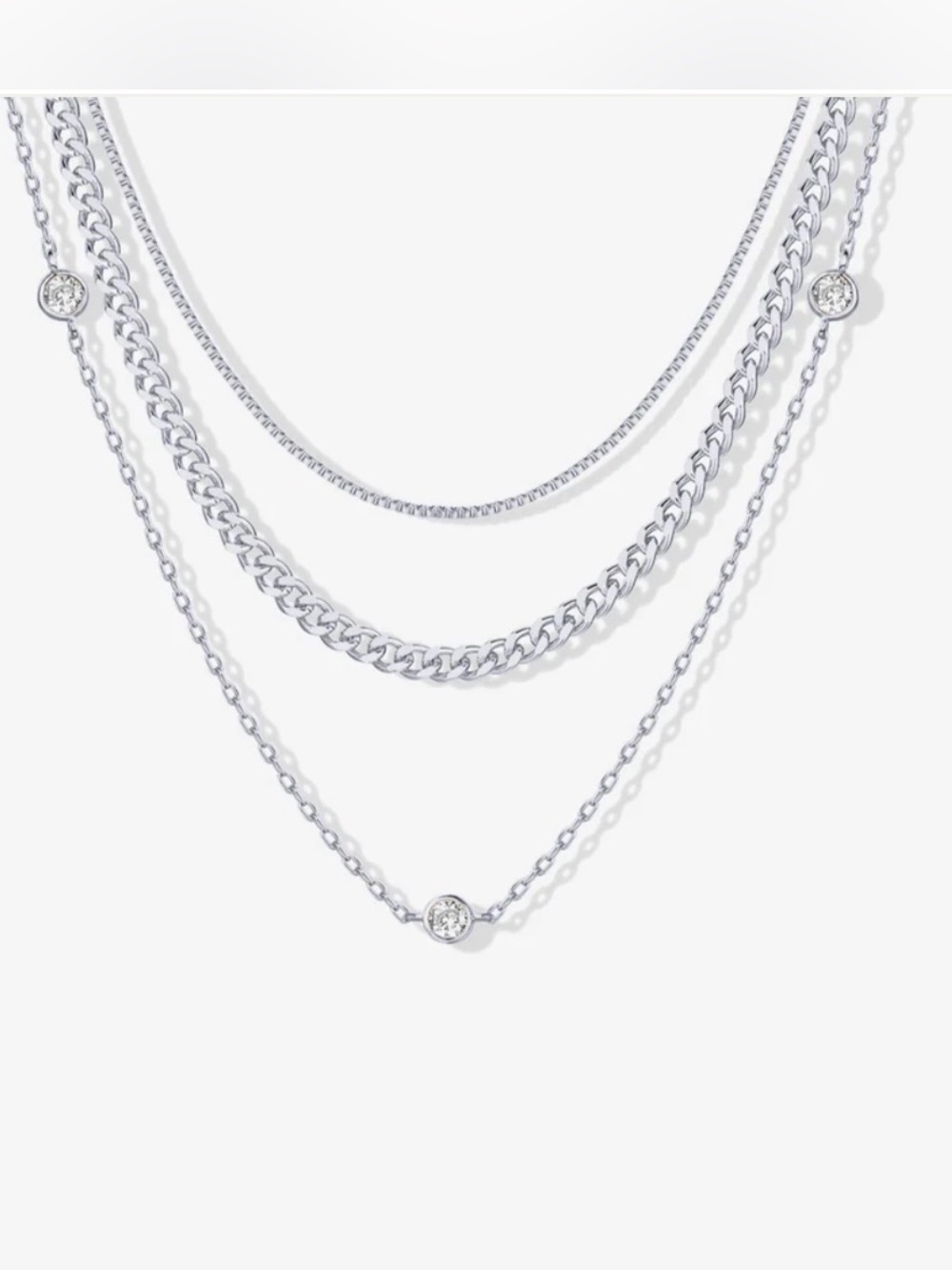 Pavoi Eva Layered Necklace. Brand New!